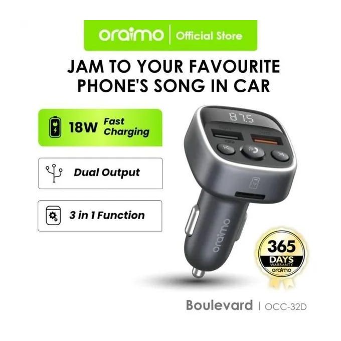Share this product



Oraimo Boulevard 18W Super Fast Dual Car Charger Wireless Bluetooth Car Modulator Adapter OCD-32D