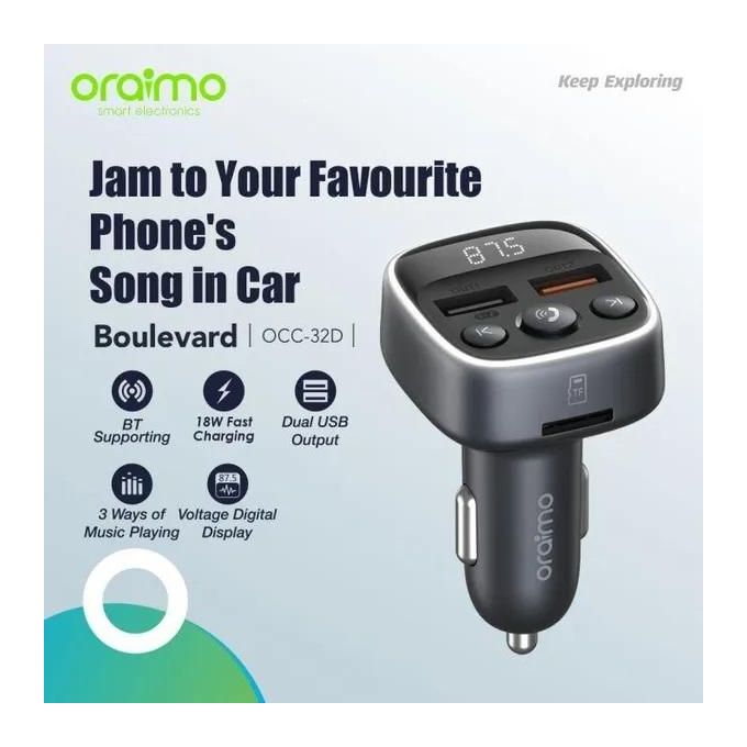 Share this product



Oraimo Boulevard 18W Super Fast Dual Car Charger Wireless Bluetooth Car Modulator Adapter OCD-32D