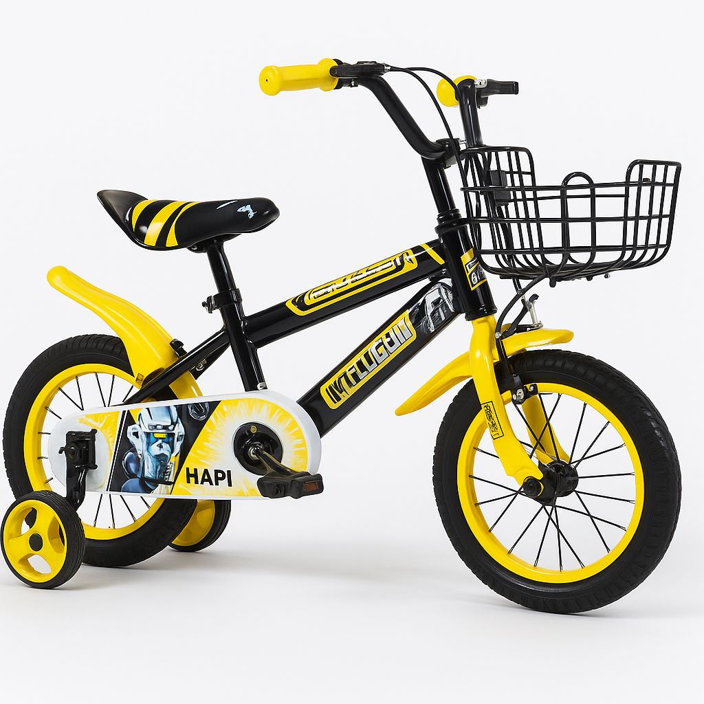 Hapi Junior Sport Bicycle – 12-Inch Training Bike with Safety Stabilizers.