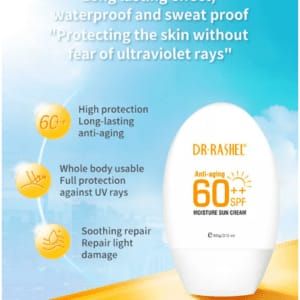 Dr Rashel Vitamin C Sunscreen SPF 50 PA+++ – Brightening, Anti-Aging, Oil-Free Sunblock for Face & Body, All Skin Types