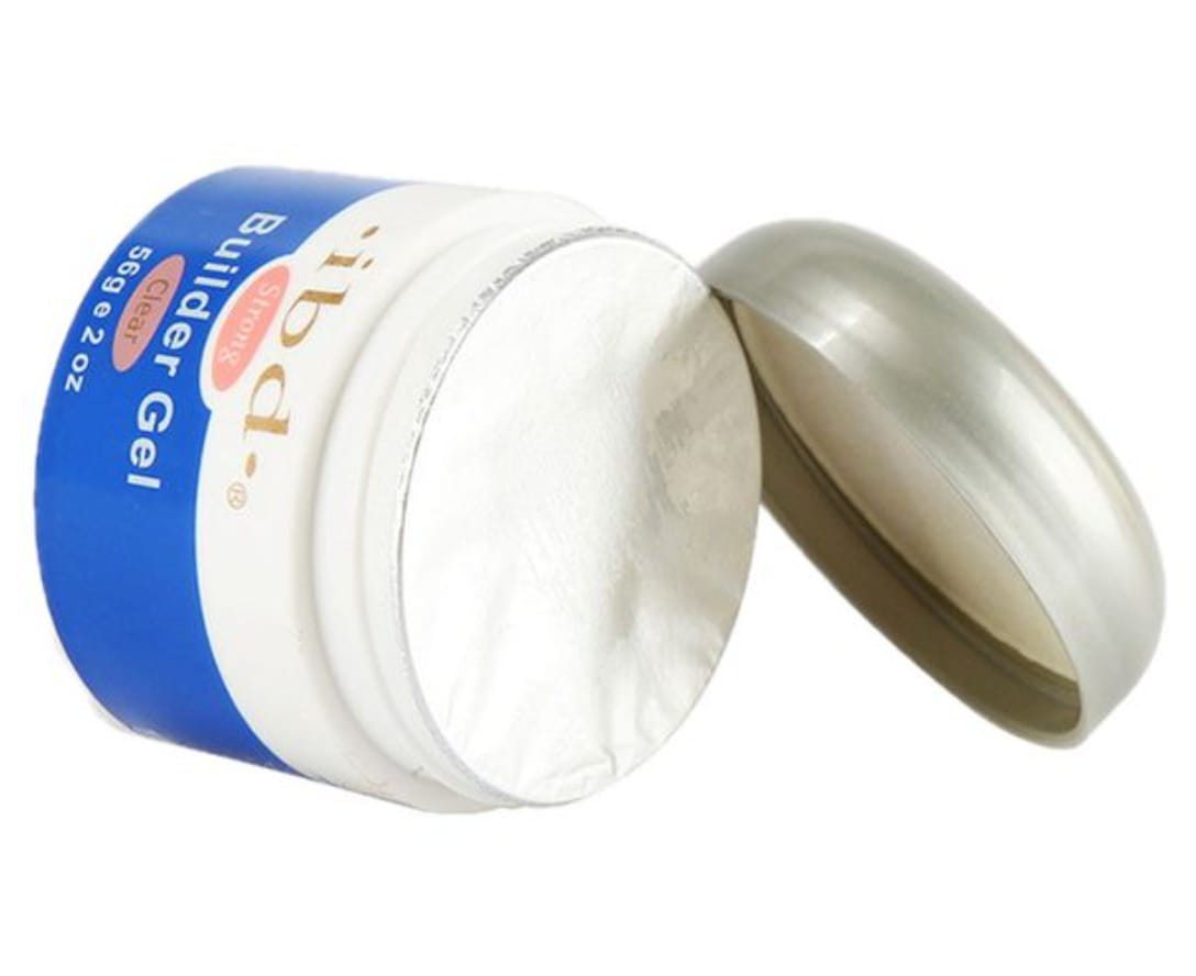 Ibd Builder Clear Gel—56g Uv gel for tip overlays, freeform sculpting and pedicures; extra strong mirror glass finish no burning or yellowing.