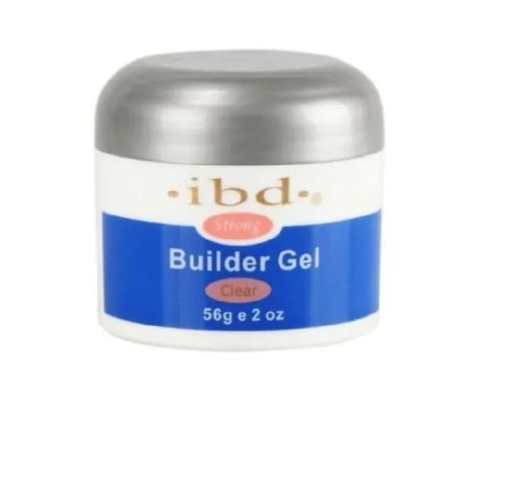 Ibd Builder Clear Gel—56g Uv gel for tip overlays, freeform sculpting and pedicures; extra strong mirror glass finish no burning or yellowing.