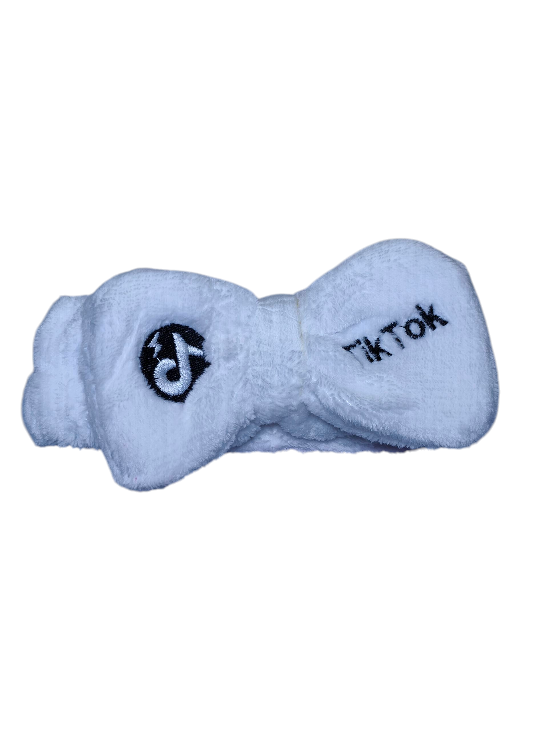 Tiktok Stretchy Velvet Bow Headband – Soft, comfy spa-style hairband for skincare, cleansing, face wash & beauty prep. Keeps hair back while pampering your skin.