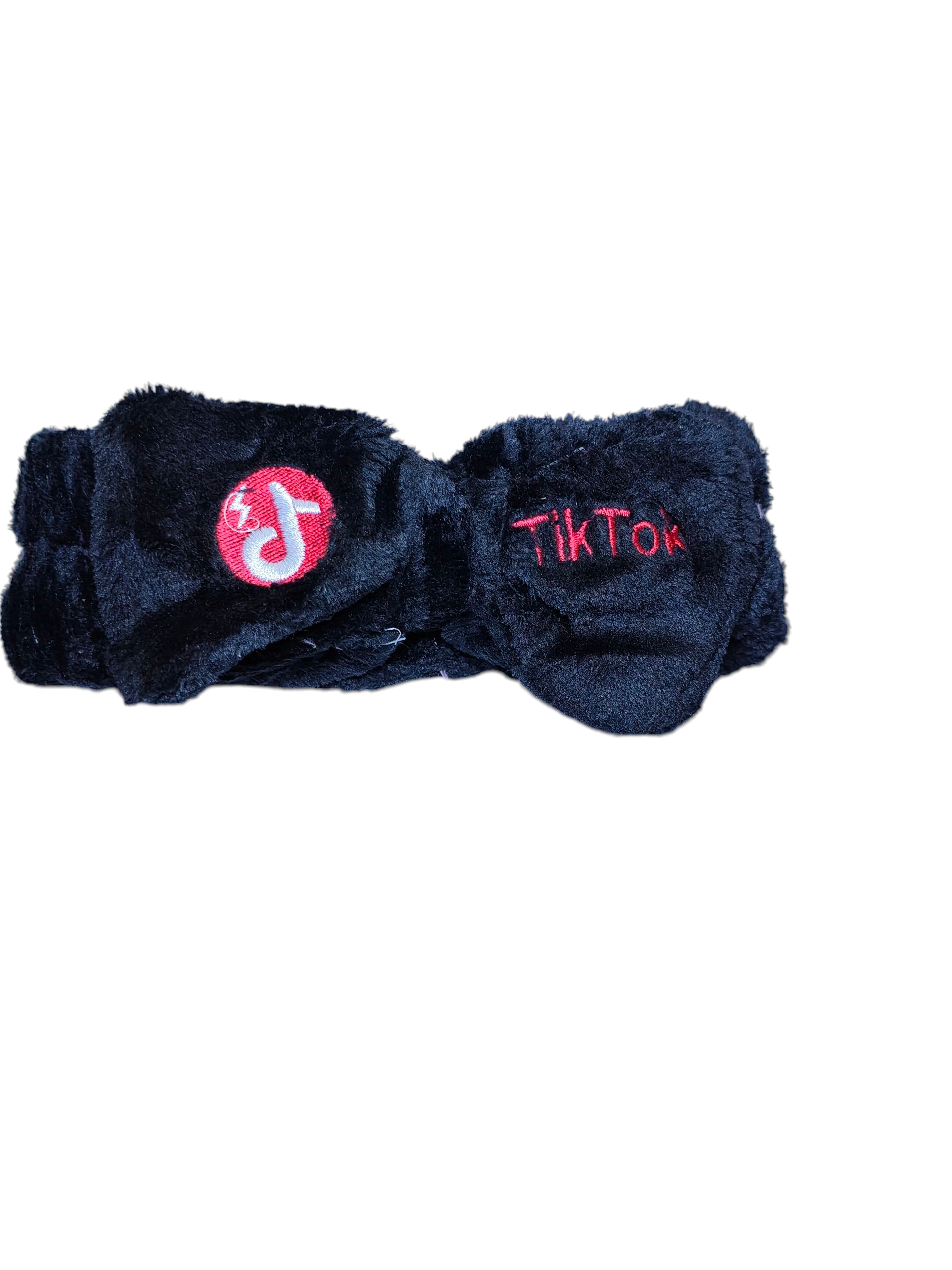 Tiktok Stretchy Velvet Bow Headband – Soft, comfy spa-style hairband for skincare, cleansing, face wash & beauty prep. Keeps hair back while pampering your skin.