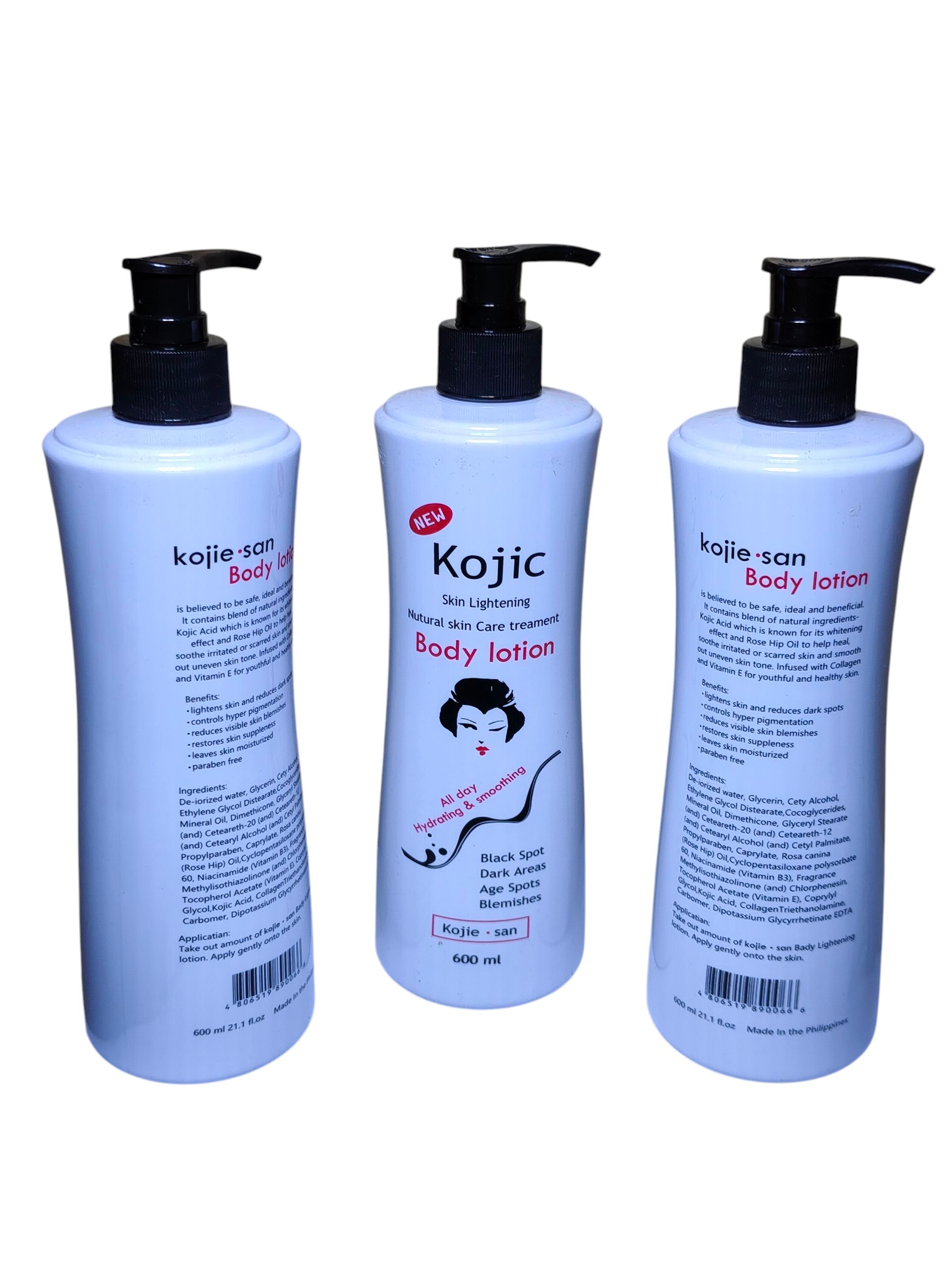 Kojic Acid Brightening Body Lotion 600ml – Skin Lightening Moisturizer, Dark Spot Remover, Hyperpigmentation Treatment, Whitening Cream for Even Tone, Radiant Glow & Anti-Aging Care