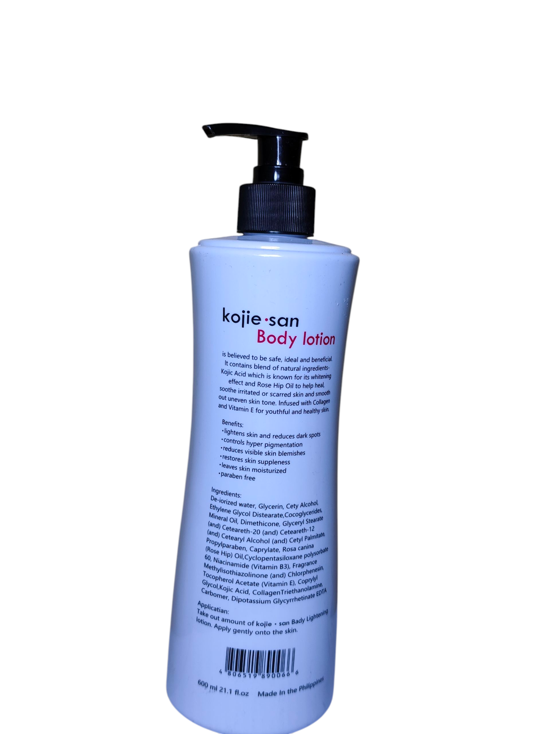 Kojic Acid Brightening Body Lotion 600ml – Skin Lightening Moisturizer, Dark Spot Remover, Hyperpigmentation Treatment, Whitening Cream for Even Tone, Radiant Glow & Anti-Aging Care