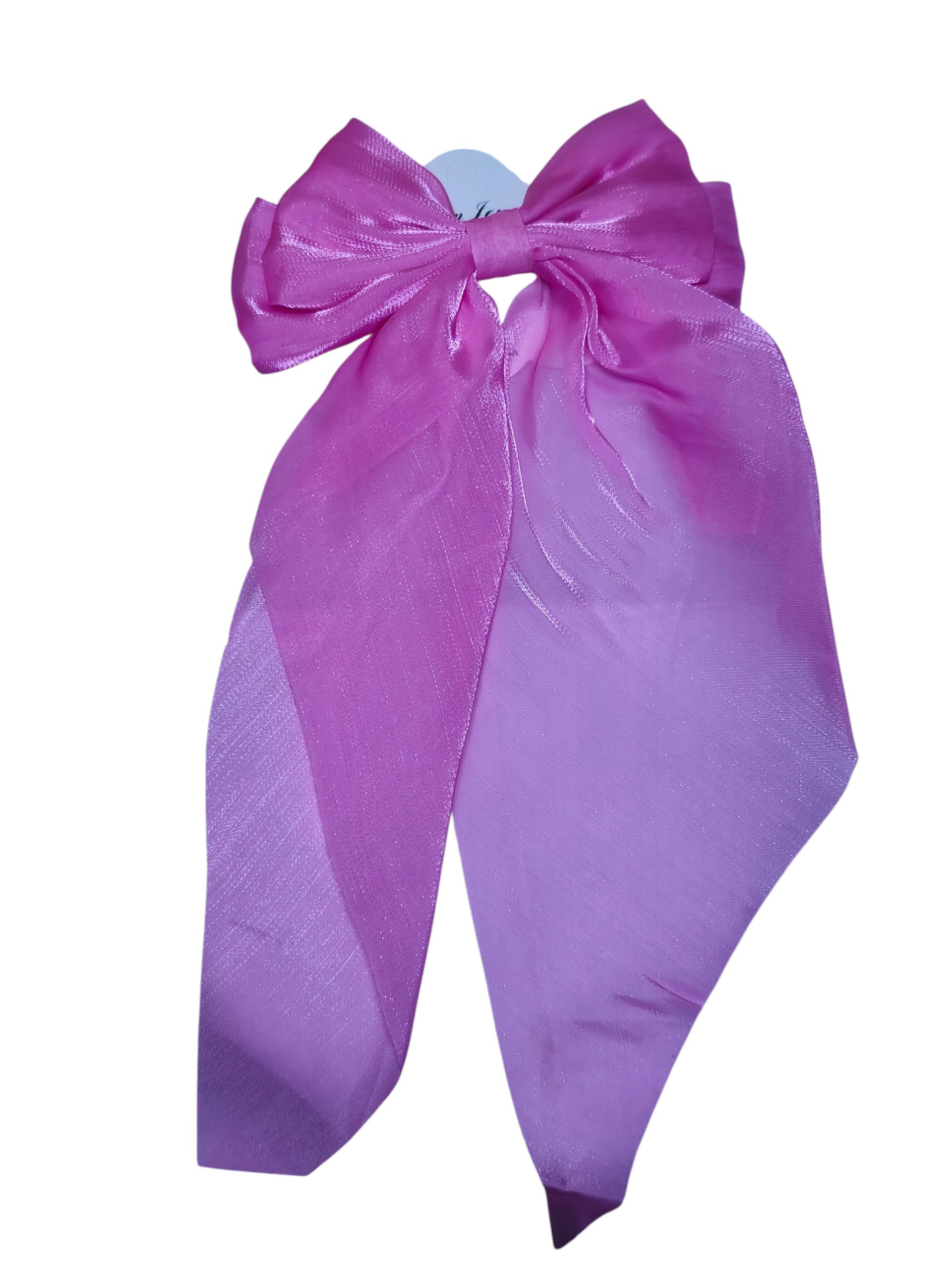 Silky Satin Hair Bow Clip – Large Elegant Ribbon Barrette for Women, Girls, Bridesmaids, Formal Hairstyles, Wedding Accessories, Cute Hair Styling Gift, Fashion Hair Clip for Thick or Fine Hair