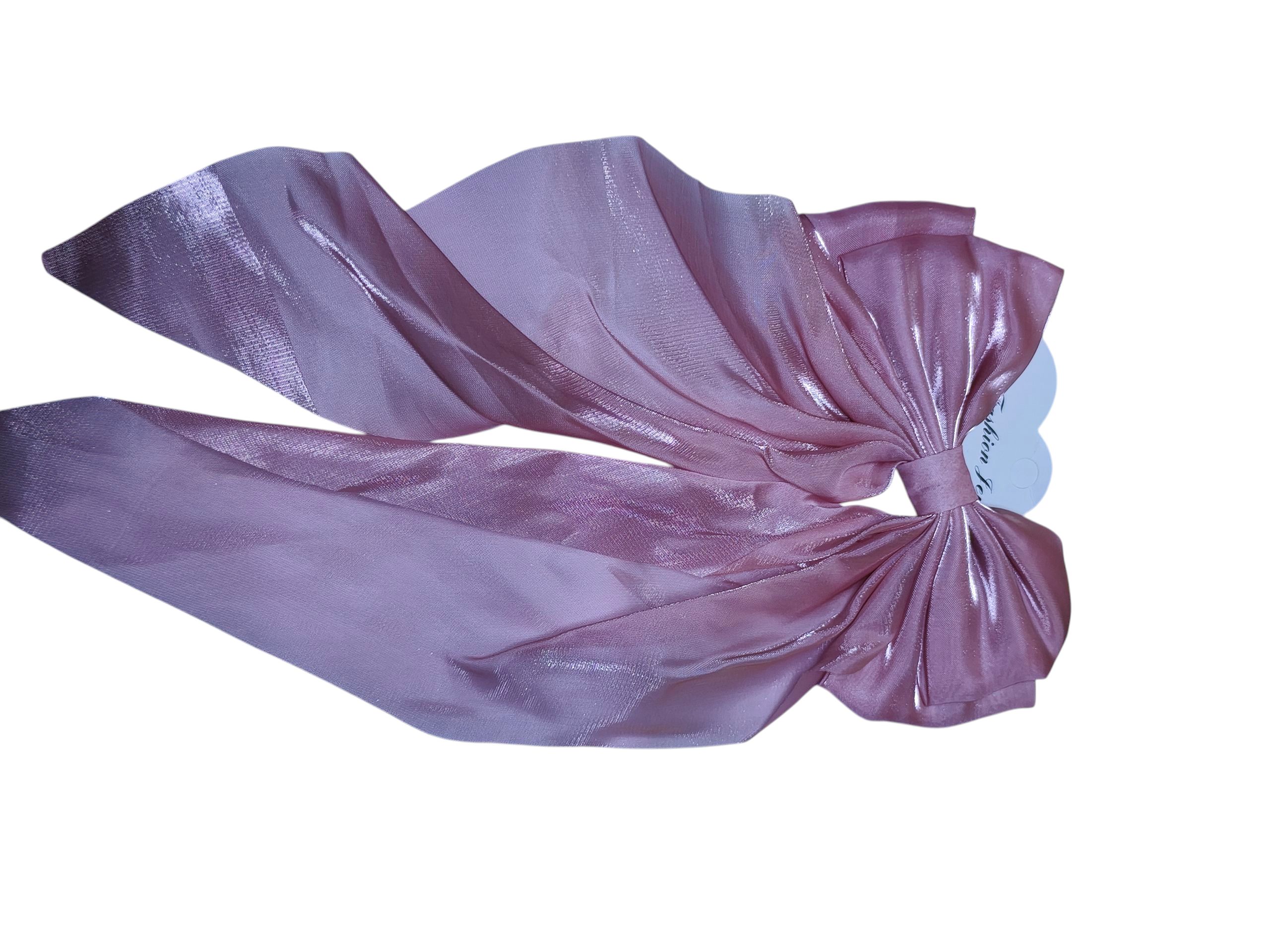 Silky Satin Hair Bow Clip – Large Elegant Ribbon Barrette for Women, Girls, Bridesmaids, Formal Hairstyles, Wedding Accessories, Cute Hair Styling Gift, Fashion Hair Clip for Thick or Fine Hair