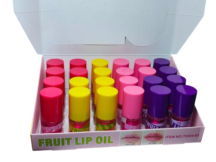 Kiss Beauty Magic Fruit Lip Oil – Moisturizing Lip Primer & Overnight Sleeping Mask for Dry Lips, Anti-Aging Lip Care to Reduce Lines, Hydrating Non-Greasy Gloss for Smooth, Soft, Plump Lips