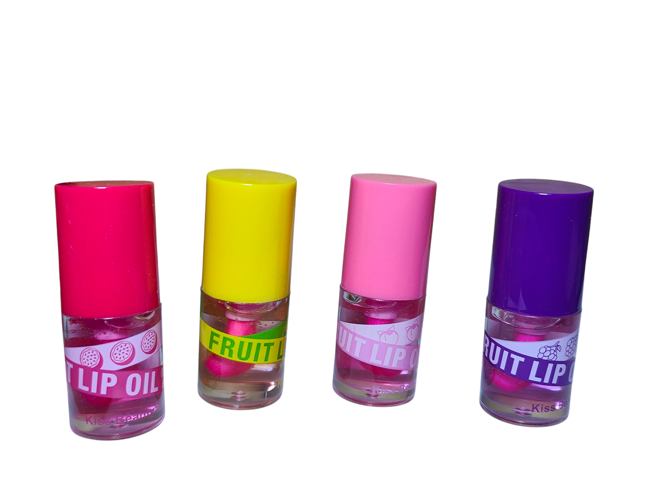 Kiss Beauty Magic Fruit Lip Oil – Moisturizing Lip Primer & Overnight Sleeping Mask for Dry Lips, Anti-Aging Lip Care to Reduce Lines, Hydrating Non-Greasy Gloss for Smooth, Soft, Plump Lips