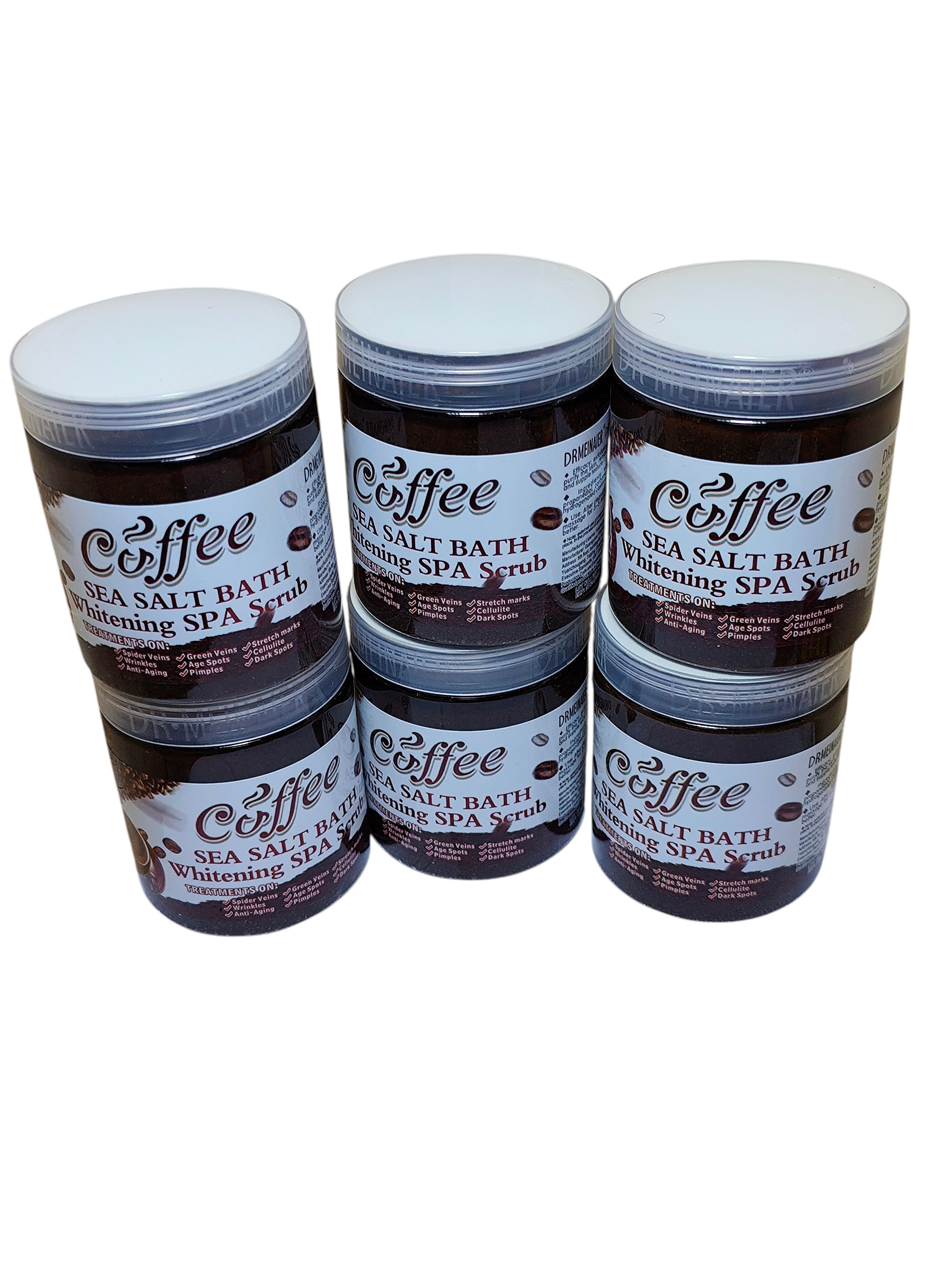 Dr Meinaier Coffee Scrub 350g – Natural Exfoliating Body & Face Scrub for Cellulite, Stretch Marks, Acne, Dead Skin Removal, Brightening, Anti-Aging, Moisturizing Skincare with Organic Arabica Coffee