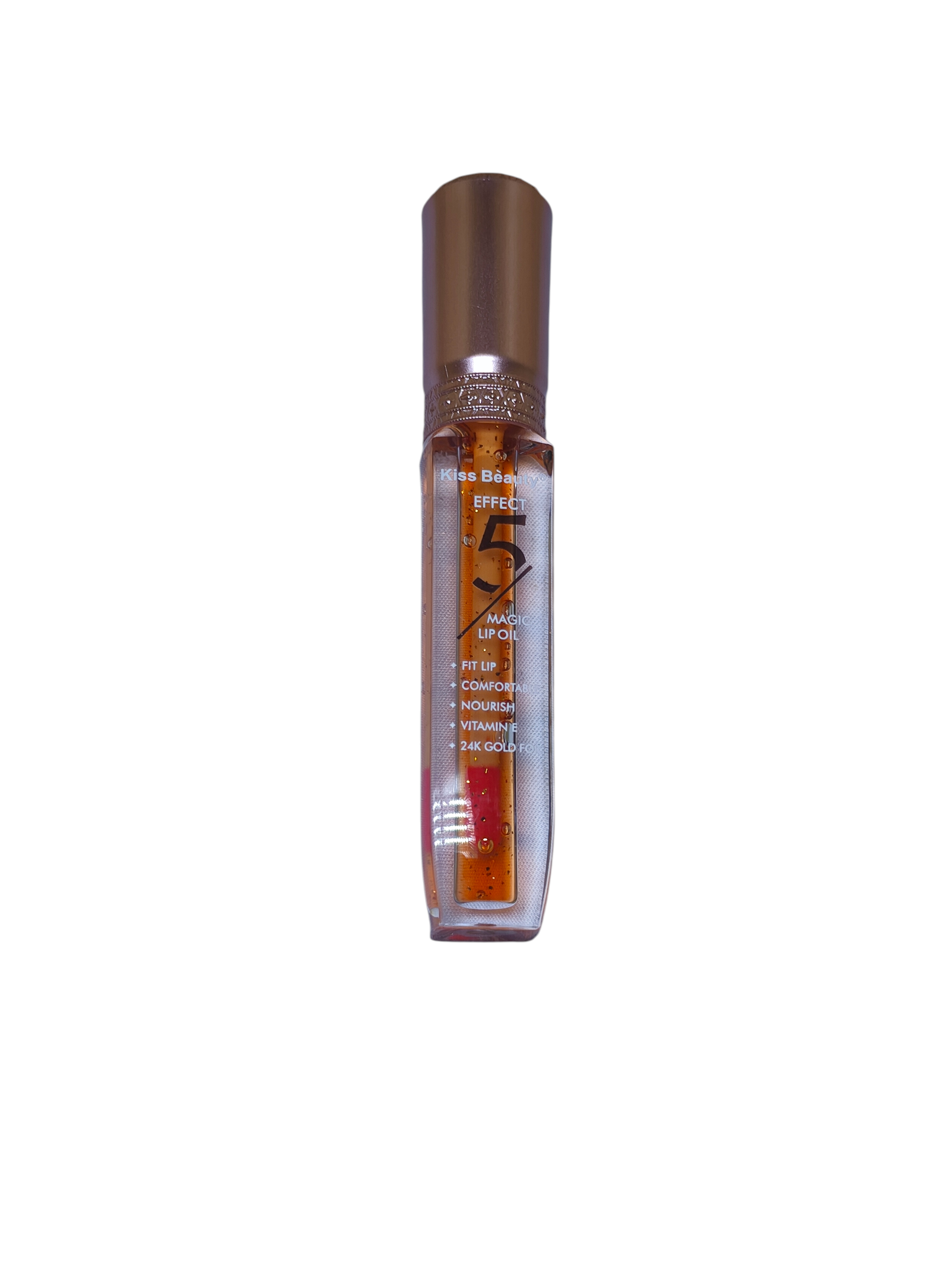 Kiss Beauty Magic Lip Gloss with Vitamin E, 24K Gold, Moisturizing Shine, Plumping Effect, Long-Lasting Hydration, Non-Sticky Glossy Finish, Lip Care Treatment for Dry, Cracked, Aging Lips view 3