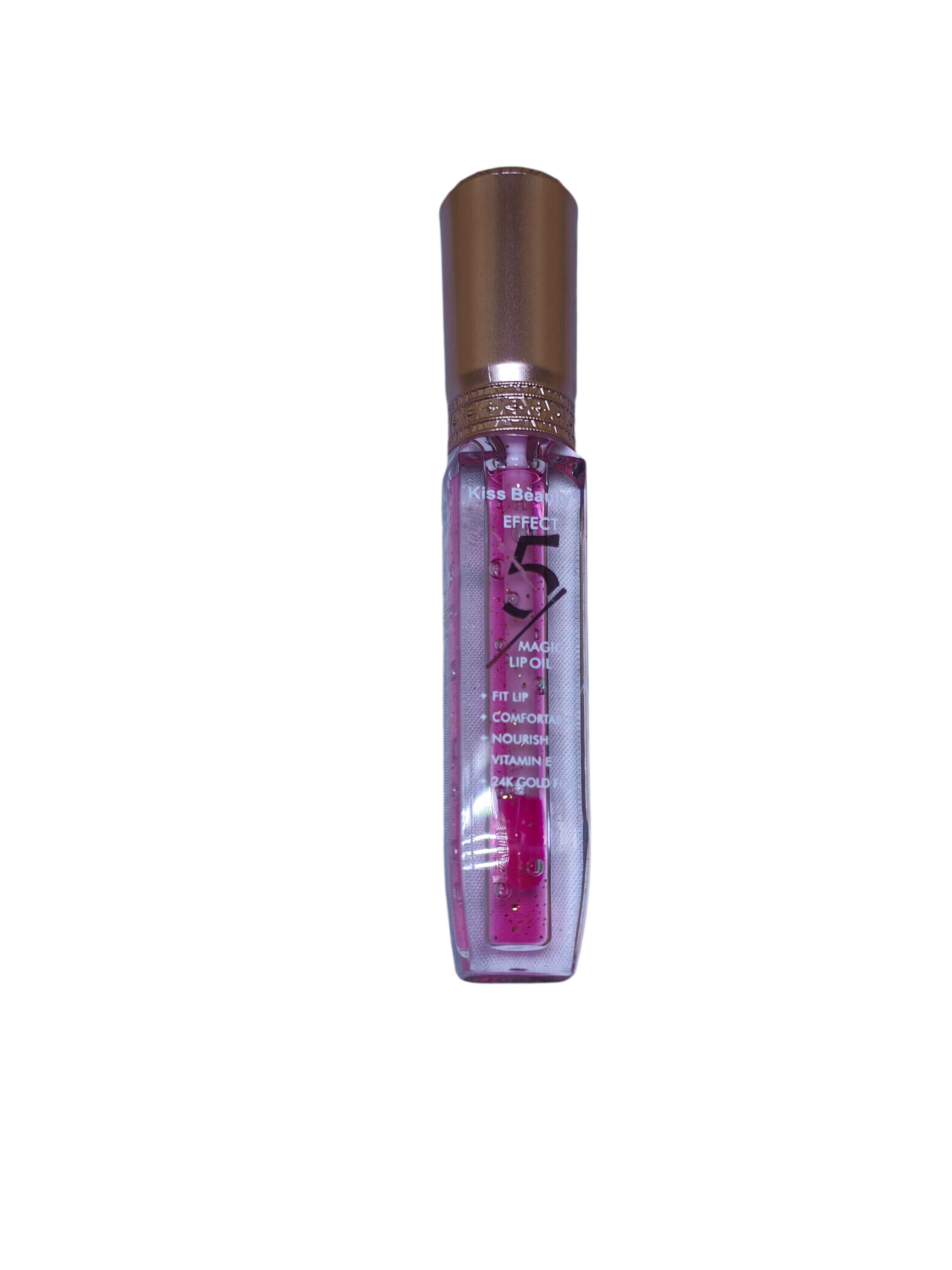 Kiss Beauty Magic Lip Gloss with Vitamin E, 24K Gold, Moisturizing Shine, Plumping Effect, Long-Lasting Hydration, Non-Sticky Glossy Finish, Lip Care Treatment for Dry, Cracked, Aging Lips view 4