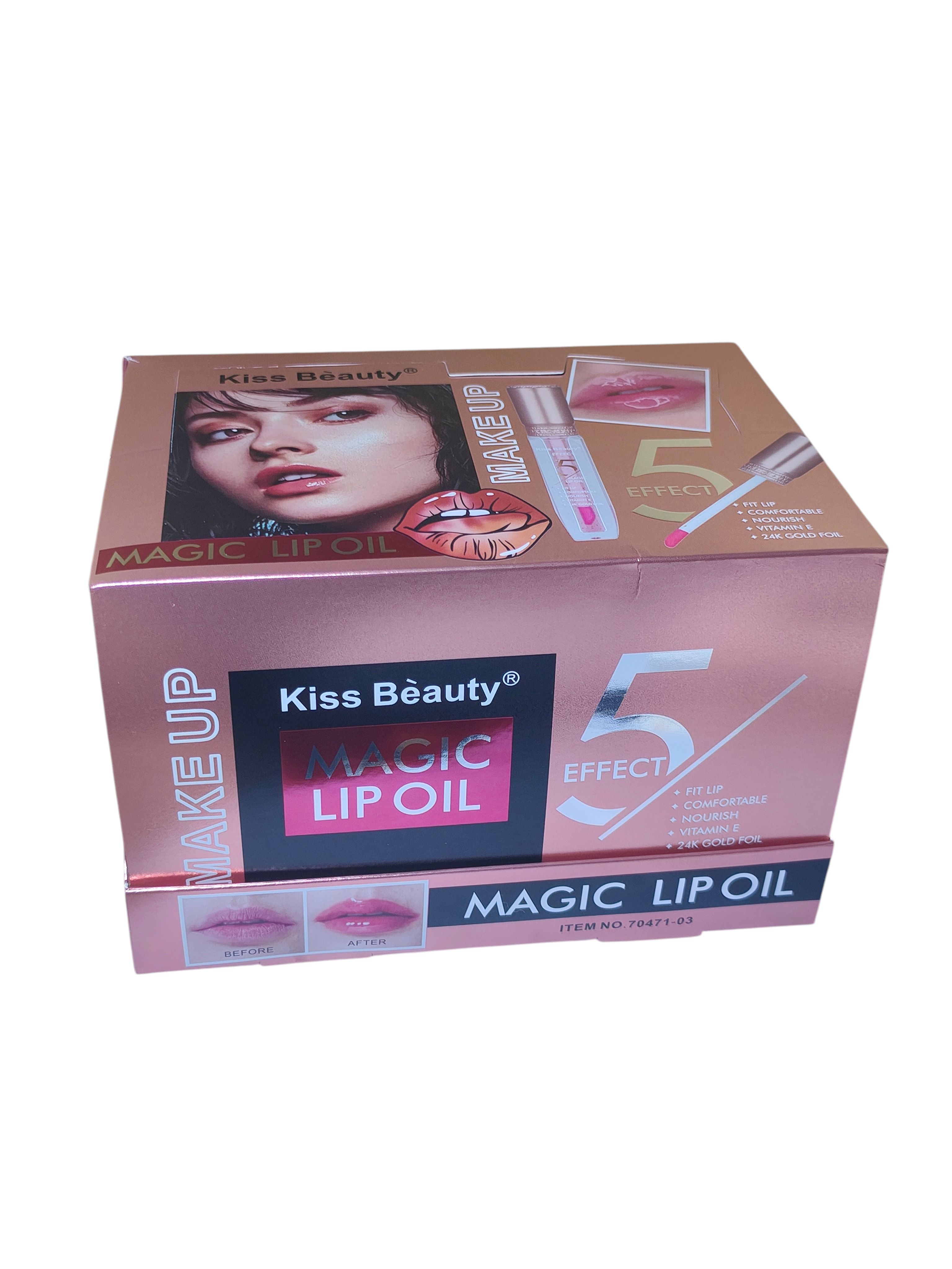 Kiss Beauty Magic Lip Gloss with Vitamin E, 24K Gold, Moisturizing Shine, Plumping Effect, Long-Lasting Hydration, Non-Sticky Glossy Finish, Lip Care Treatment for Dry, Cracked, Aging Lips view 9
