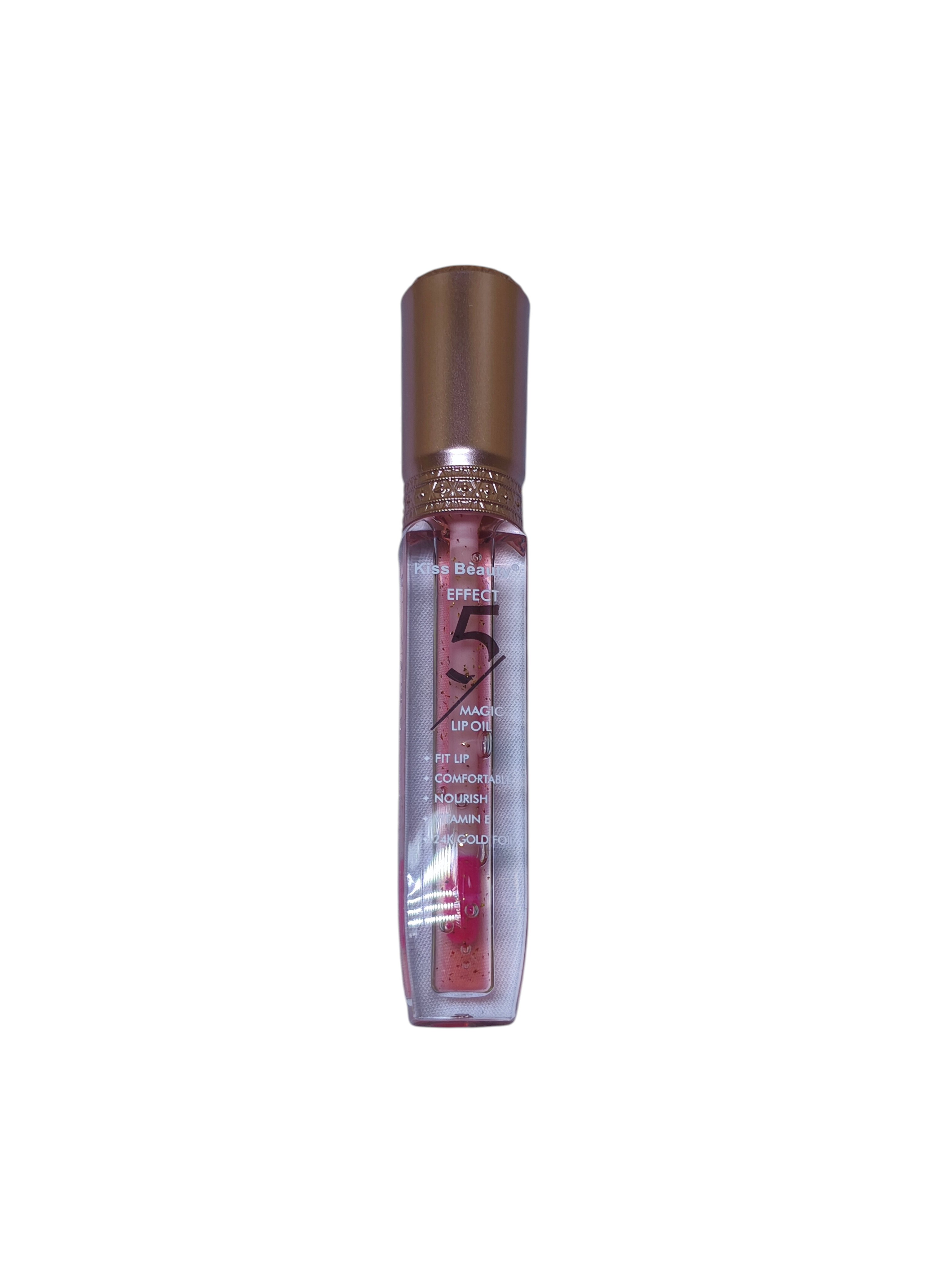 Kiss Beauty Magic Lip Gloss with Vitamin E, 24K Gold, Moisturizing Shine, Plumping Effect, Long-Lasting Hydration, Non-Sticky Glossy Finish, Lip Care Treatment for Dry, Cracked, Aging Lips view 5