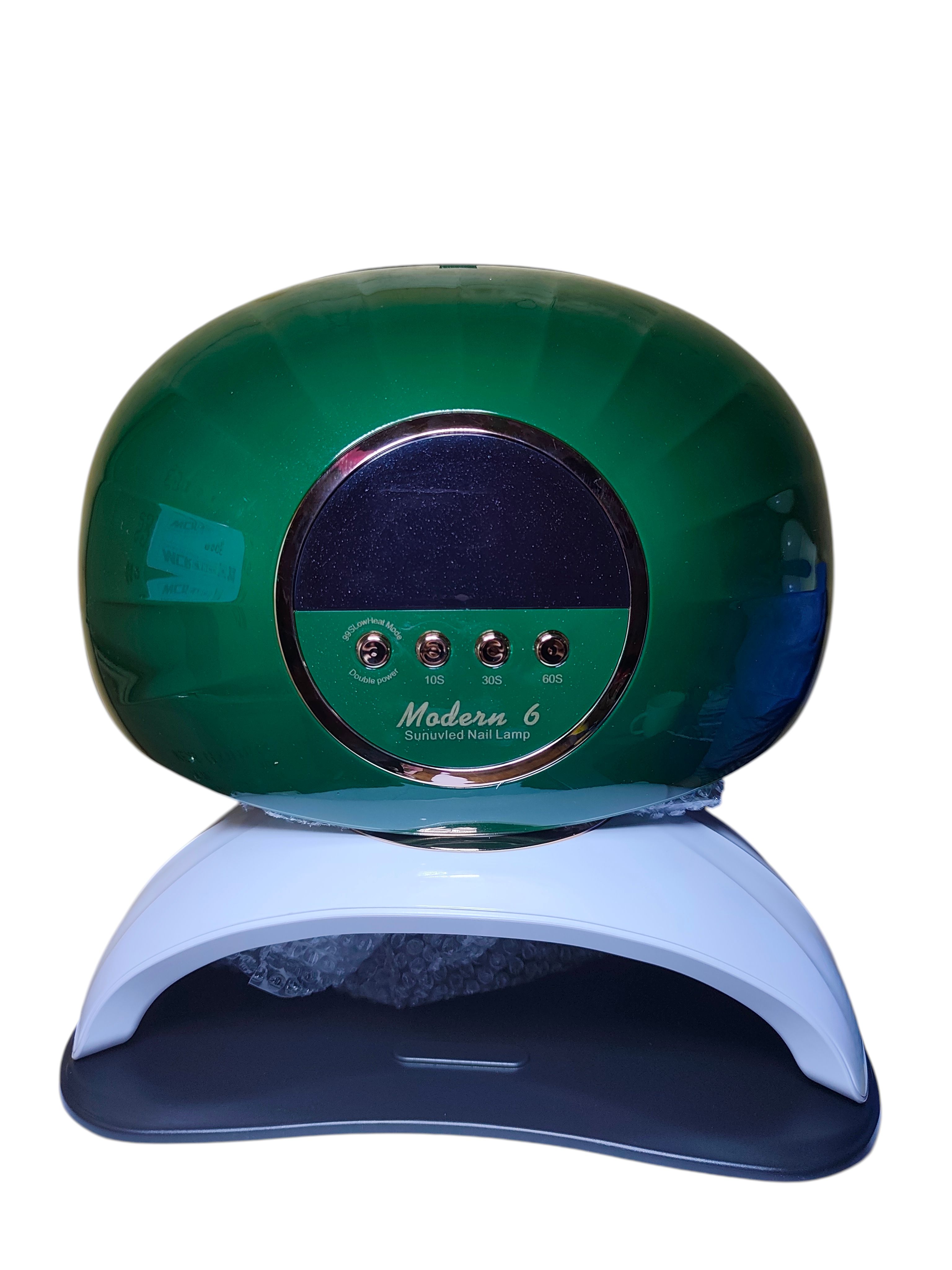 Professional Dual LED UV Nail Lamp Modern 6 Sunuvled Gel Polish Dryer with 10s/30s/60s Timer, Double Power Low Heat Mode, Fast Curing Manicure/Pedicure Machine for Salon & Home Nail Art