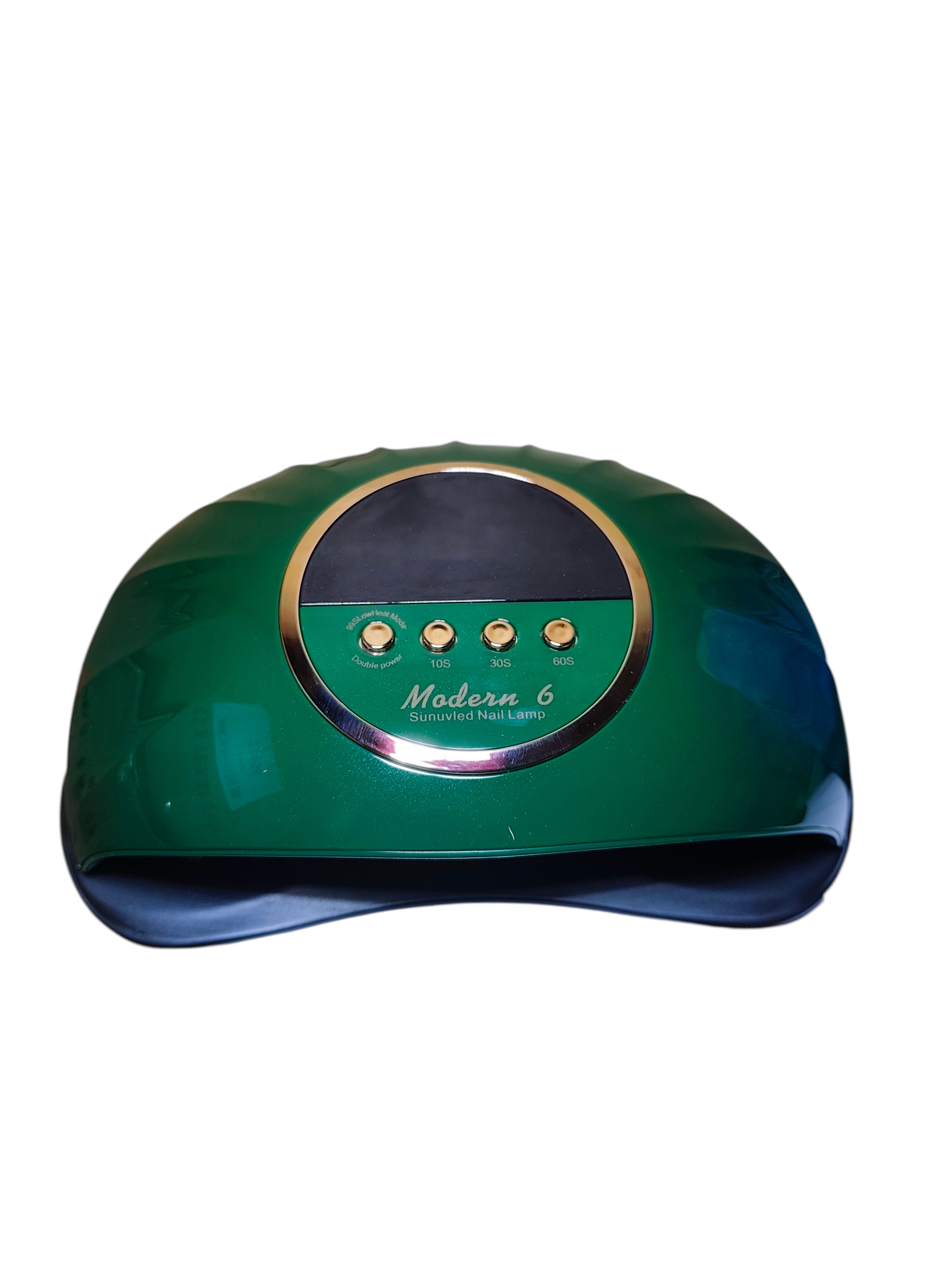 Professional Dual LED UV Nail Lamp Modern 6 Sunuvled Gel Polish Dryer with 10s/30s/60s Timer, Double Power Low Heat Mode, Fast Curing Manicure/Pedicure Machine for Salon & Home Nail Art