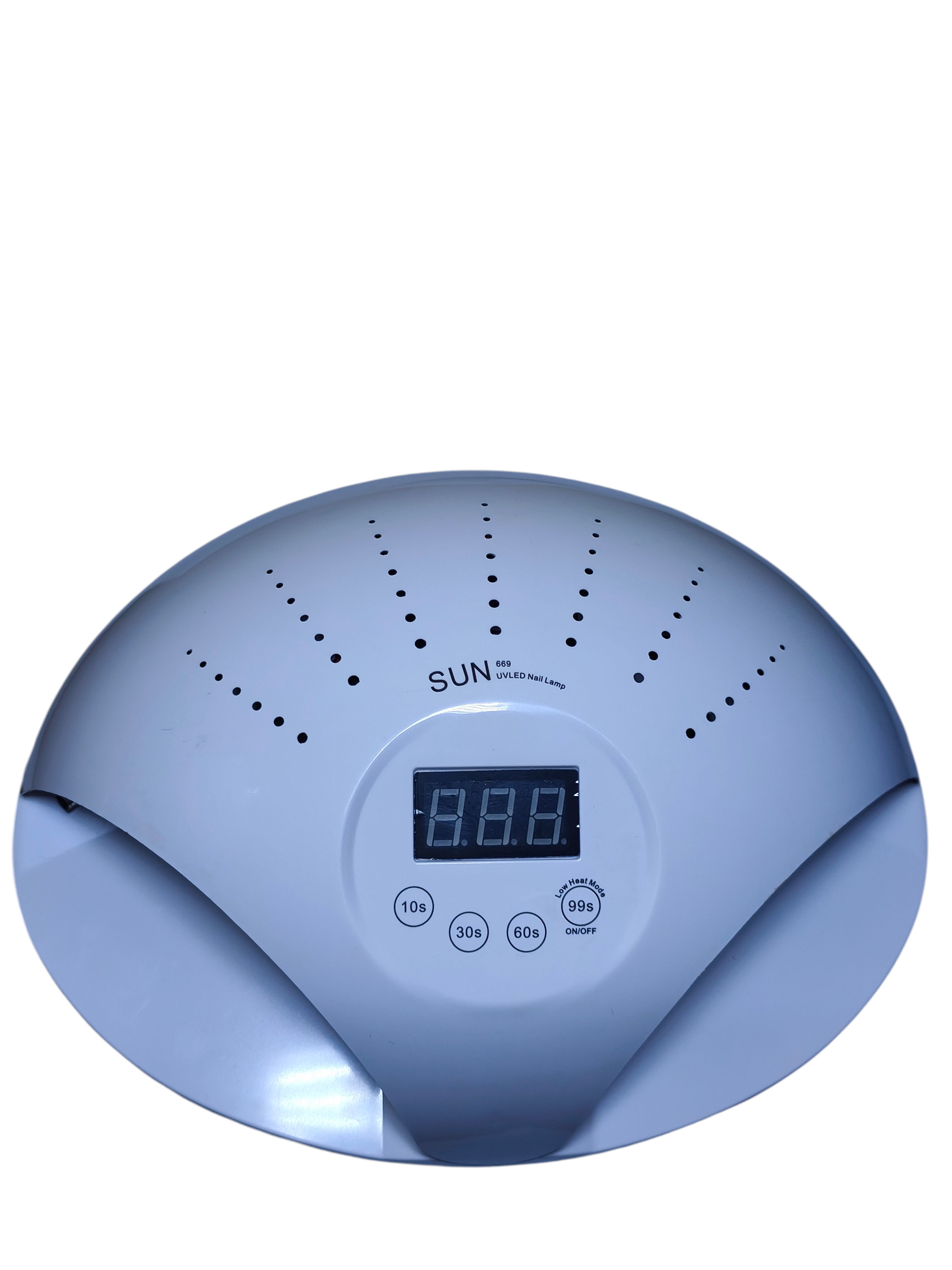 SUN 669 48W Smart 2‑in‑1 LED/UV Nail Lamp with Digital Display, 10s/30s/60s/99s Timer, Dual Light Source, Smart Sensor, Low Heat Mode, Fast Gel Polish Dryer for Hands & Feet, Salon & Home Use