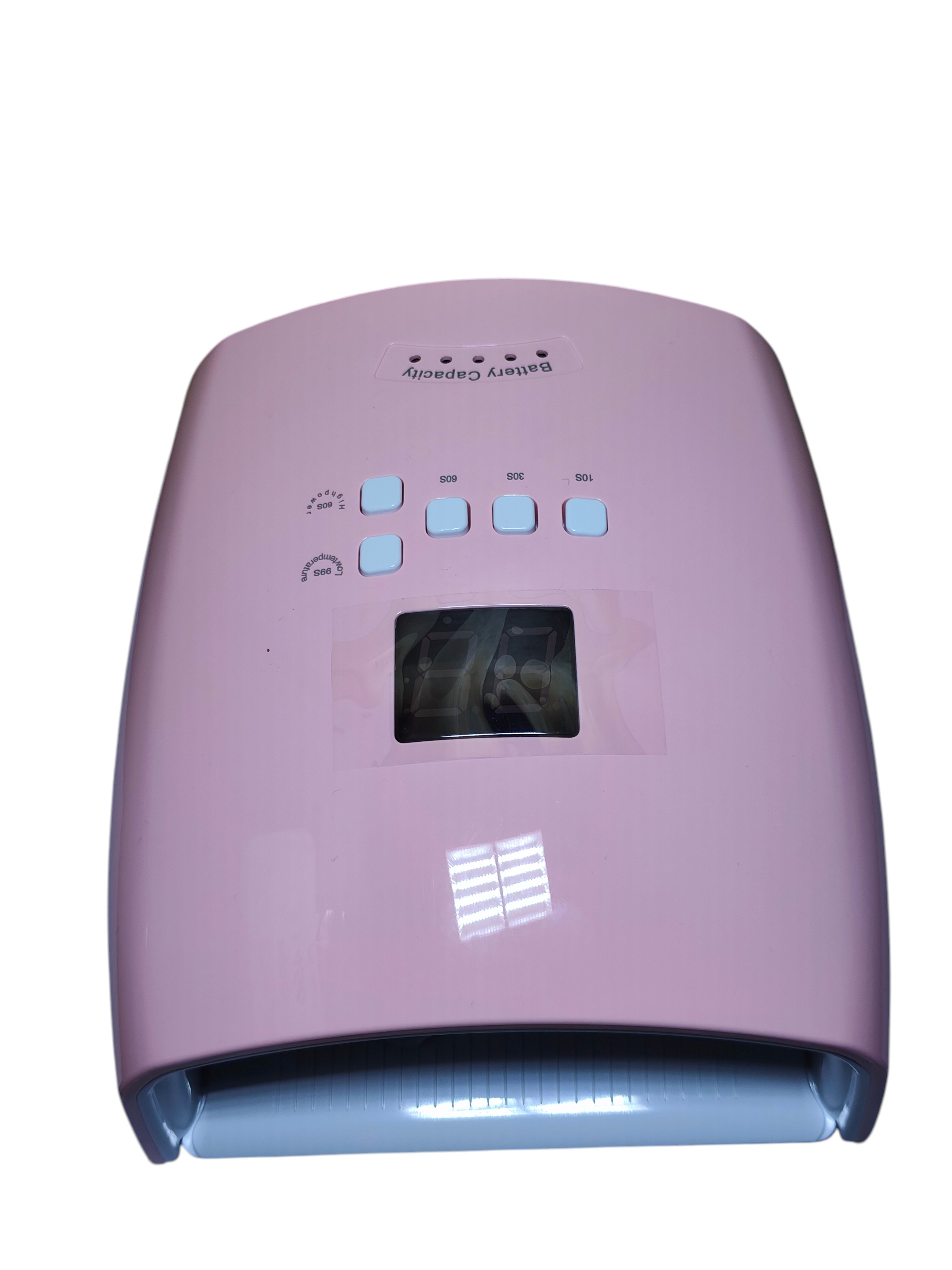 Cordless Rechargeable UV/LED Nail Lamp S10 with Digital Display, Dual Light Source, Low Heat & High Power Modes, Smart Sensor, Portable Gel Polish Dryer for Hands & Feet, Salon & Home Use