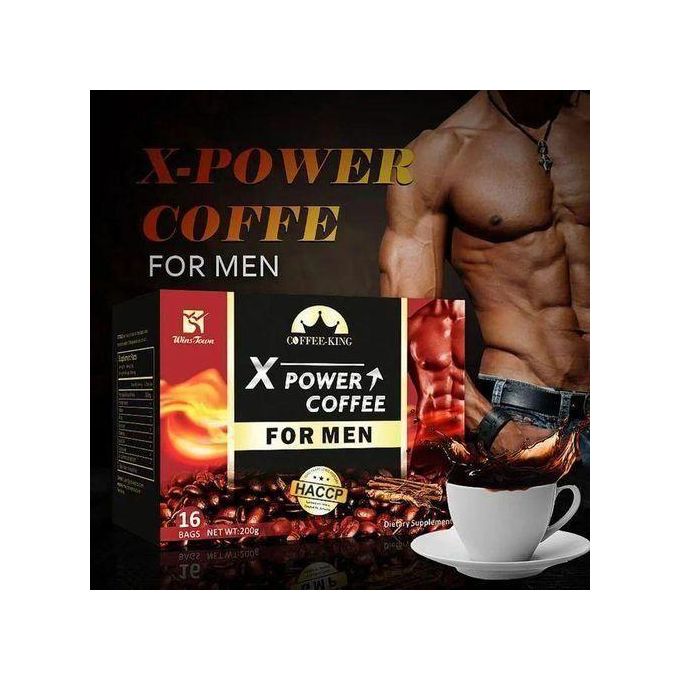 ORIGINAL X Power 16Bags Ginseng Coffee Maca Coffee For Men Relieve Stress Sexual Desire