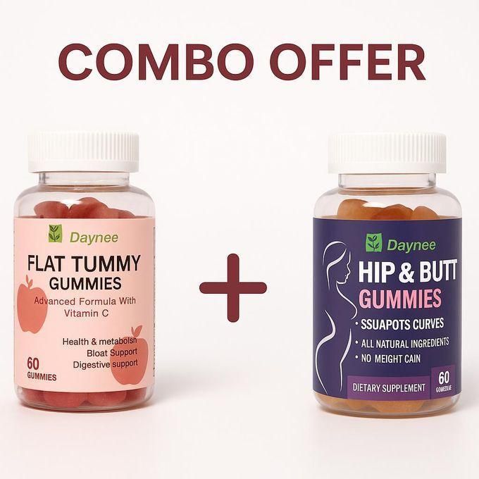 ORIGINAL GRADE 1 COMBO Butt & Hips Curve Gummies & Flat Tummy Gummies