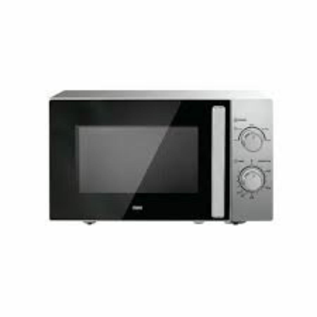 Mika manual microwave white 20 litres Output: 700W. Capacity: 20 Litres. Voltage: AC 230-240V/50Hz. Manual Control. 5 Power Level. Defrost Function. 35 Minutes Timer. Durable Glass Door With Handle