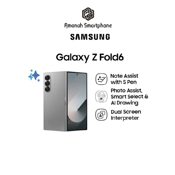 NEW SAMSUNG GALAXY Z FOLD 6 256GB Rom +12GB RAM Triple setup (50MP wide, 12MP ultra-wide, 10MP telephoto) 4400mAh battery capacity 7.6 inches (foldable Dynamic AMOLED 2X Android 14 smartphones