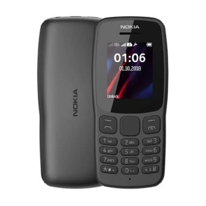 Nokia 105 (2017)- Original Nokia Phone 800 mAh 1.5" Dual SIM Cards Unlocked Cheap Durable Old Phone Classic Feature