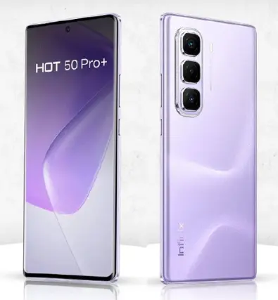 Infinix Hot 50 Pro Plus 256GB+16(8+8)GB 6.7" 3D-Curved AMOLED 120Hz Screen Phone 5000mAh With 33W Type-C 50MP Camera MTK Helio G100 Fingerprint Lock Hot 50 Pro+ Smart Phone