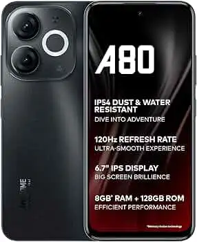 Itel A80 128GB 6.7" 120Hz Screen 4G Network Dual SIM Phone 50MP Camera 5000mAh Battery Fingerprint and Face Unlock Android 14 Fashion Smart Phones