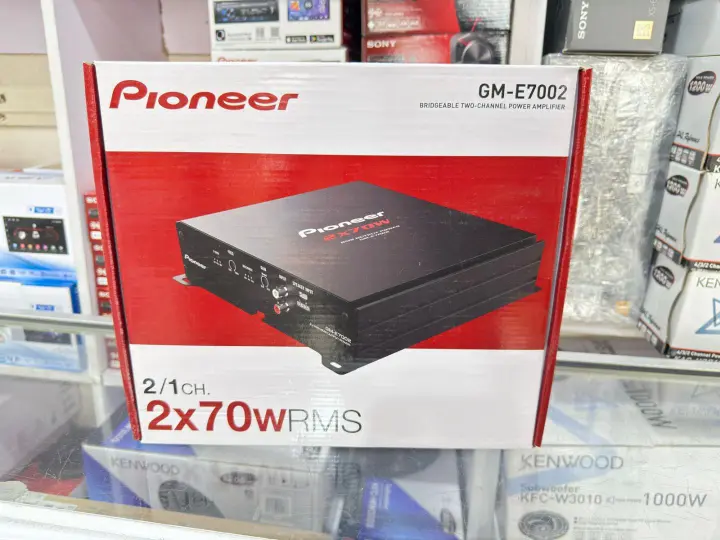 Pioneer GM-E7002 2 Channel Bridgeable Amplifier Bass Boost