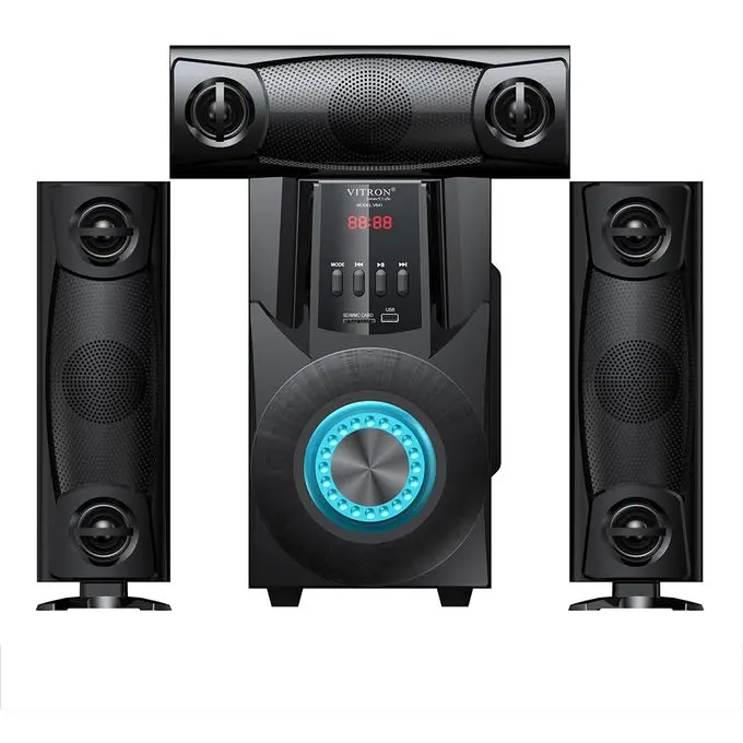 Vitron V641 woofer 3.1 Multimedia Sound Speaker System 10000 W BT/FM Subwoofer USB Support SD card Hifi sound Amazing Sound Super Bass surround High-tech Multimedia