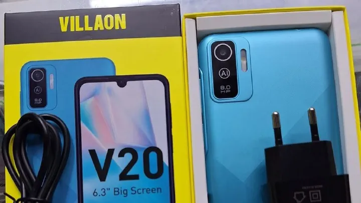 Villaon V20 32GB, 2GB RAM 6.3 inches Side Fingerprint Type C Charging 3000 mAh Battery capacity Android Smartphone