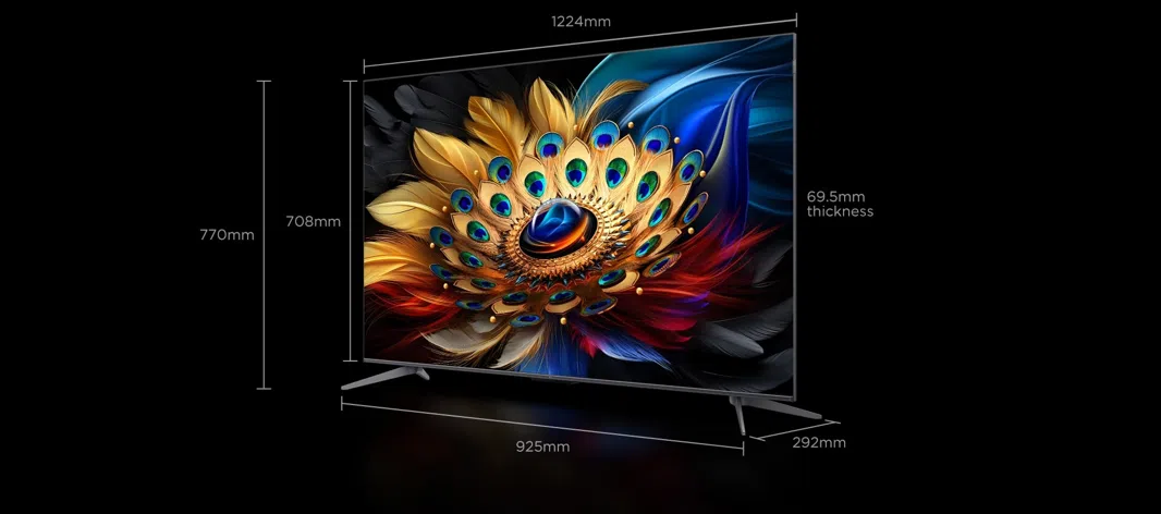 TCL 65'' C655 (New 2024) QLED ULTRA HDR GAME MASTER GOOGLE SMART TV, AiPQ PRO PROCESSOR, DOLBY VISION•ATMOS, ONKYO 2.1CH– 65C655 + FREE GIFTS FOR YOU