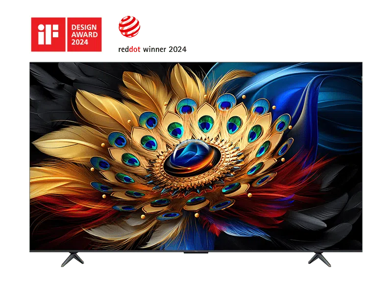 TCL 65'' C655 (New 2024) QLED ULTRA HDR GAME MASTER GOOGLE SMART TV, AiPQ PRO PROCESSOR, DOLBY VISION•ATMOS, ONKYO 2.1CH– 65C655 + FREE GIFTS FOR YOU