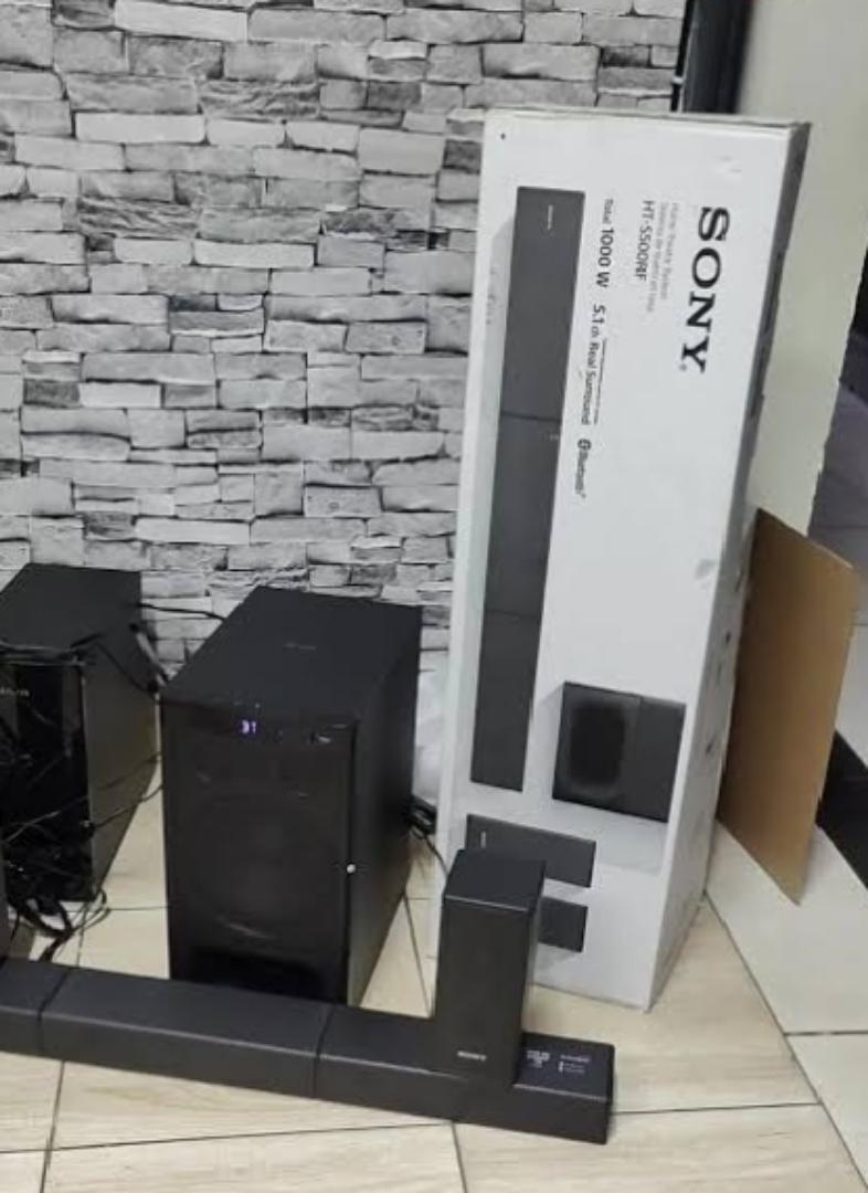 Sony HT-S500RF Real 1000w Dolby Audio Soundbar for TV with Rear Speakers & Subwoofer Home Theatre System (Bluetooth Connectivity, HDMI & Optical Connectivity, USB Playback)