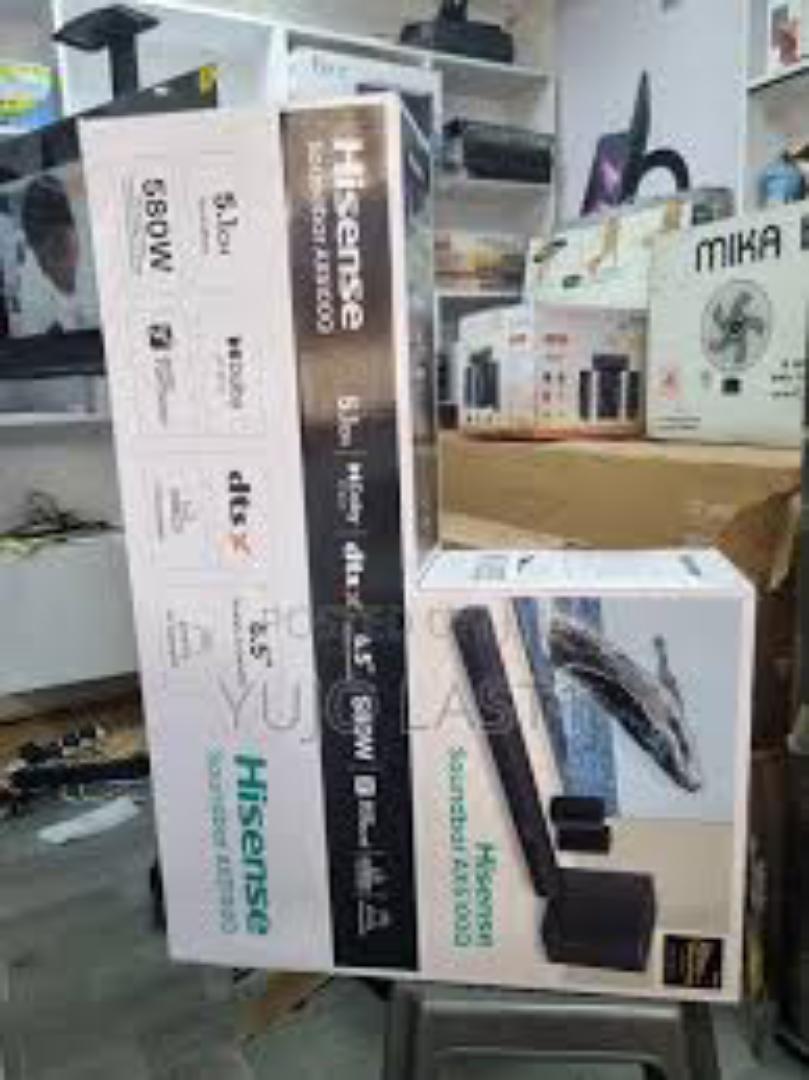 Hisense AX Series Soundbar AX5100Q, 5.1 Channel, 580W, 6.5”Wireless subwoofer included, Dolby Atmos and DTS:X, Sound bar for tv, Black
