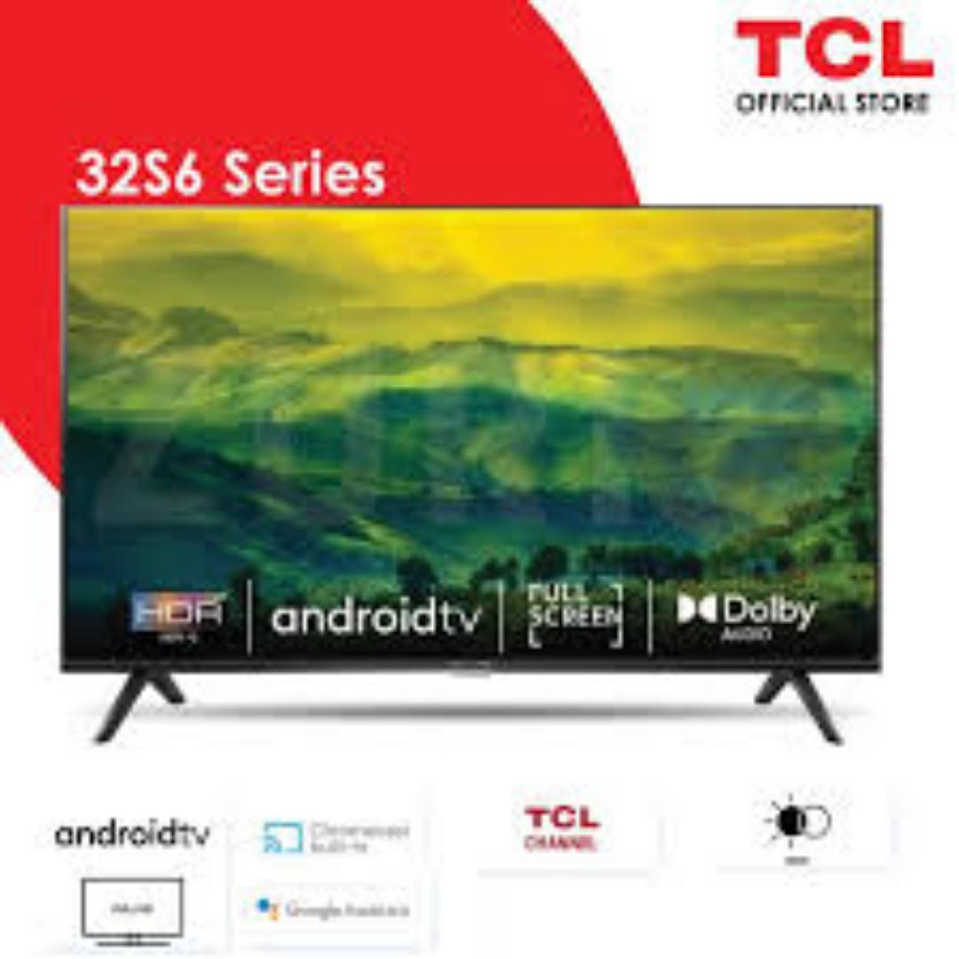 TCL 32" inch Bluetooth Enabled Frameless Smart Android TV HDR10 DOLBY LED WIFI Television Chromecast Google Playstore Netflix Youtube