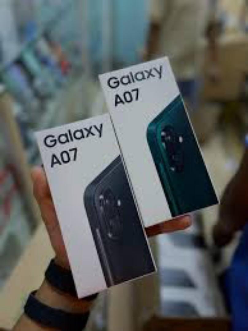Samsung Galaxy A07 6.7" PLS LCD Screen, 4GB RAM+128GB ROM, 5000mAh Battery, 50MP Rear & 8MP Front Camera, Android 15, Dual SIM, Side Fingerprint -Smartphones
