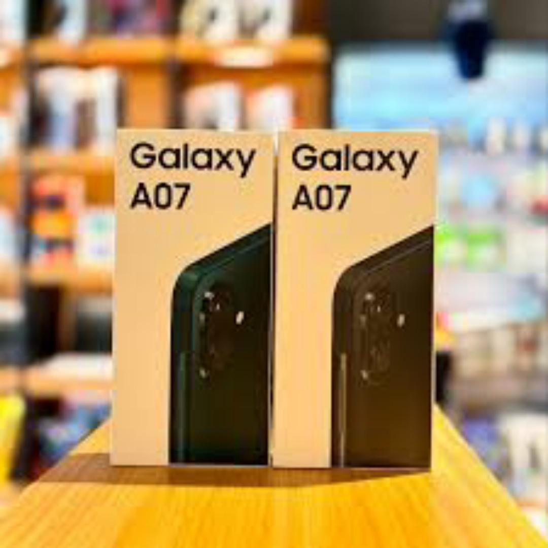 Samsung Galaxy A07 6.7" PLS LCD Screen, 4GB RAM+128GB ROM, 5000mAh Battery, 50MP Rear & 8MP Front Camera, Android 15, Dual SIM, Side Fingerprint -Smartphones
