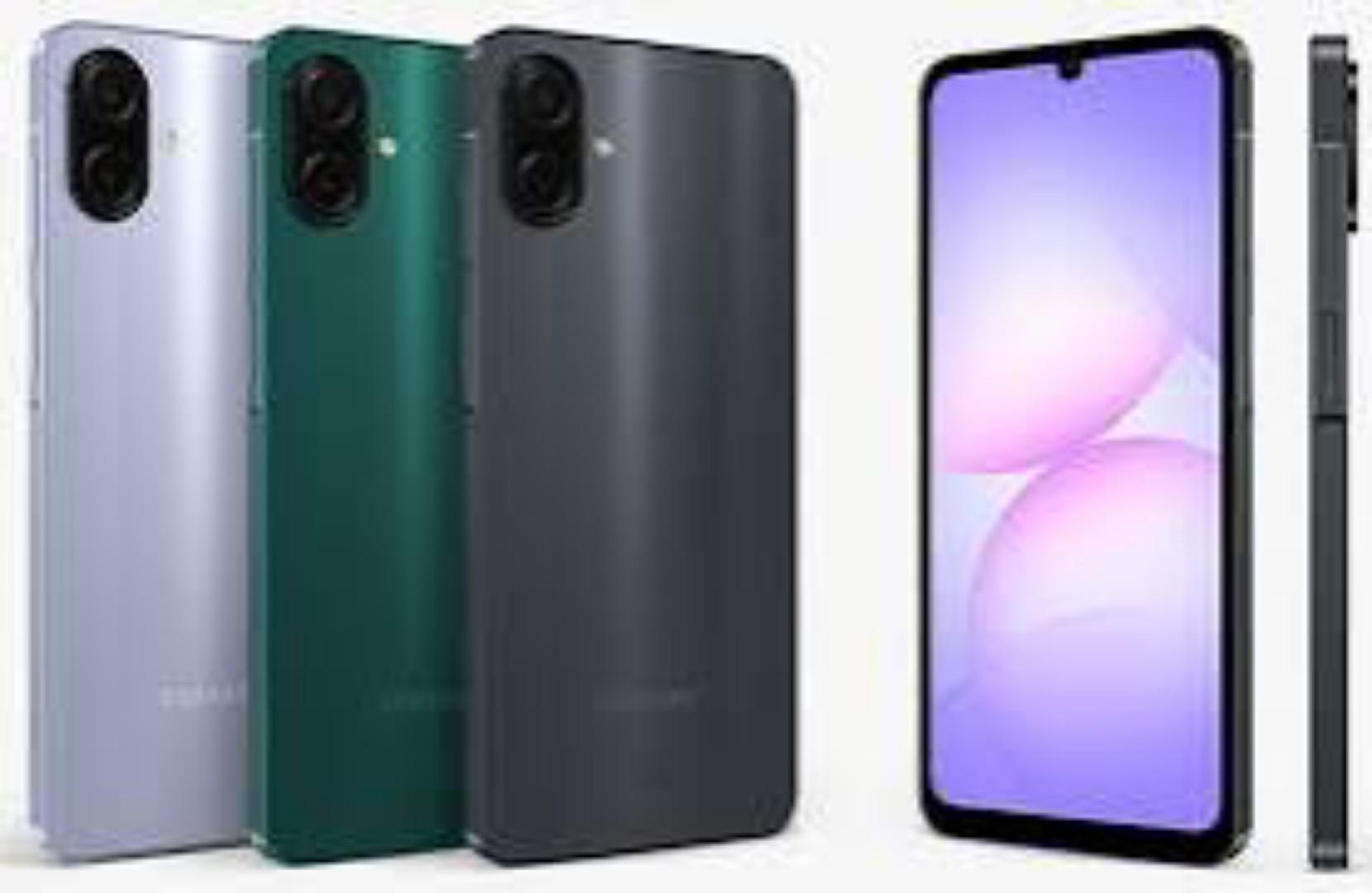 Samsung Galaxy A07 6.7" PLS LCD Screen, 4GB RAM+128GB ROM, 5000mAh Battery, 50MP Rear & 8MP Front Camera, Android 15, Dual SIM, Side Fingerprint -Smartphones