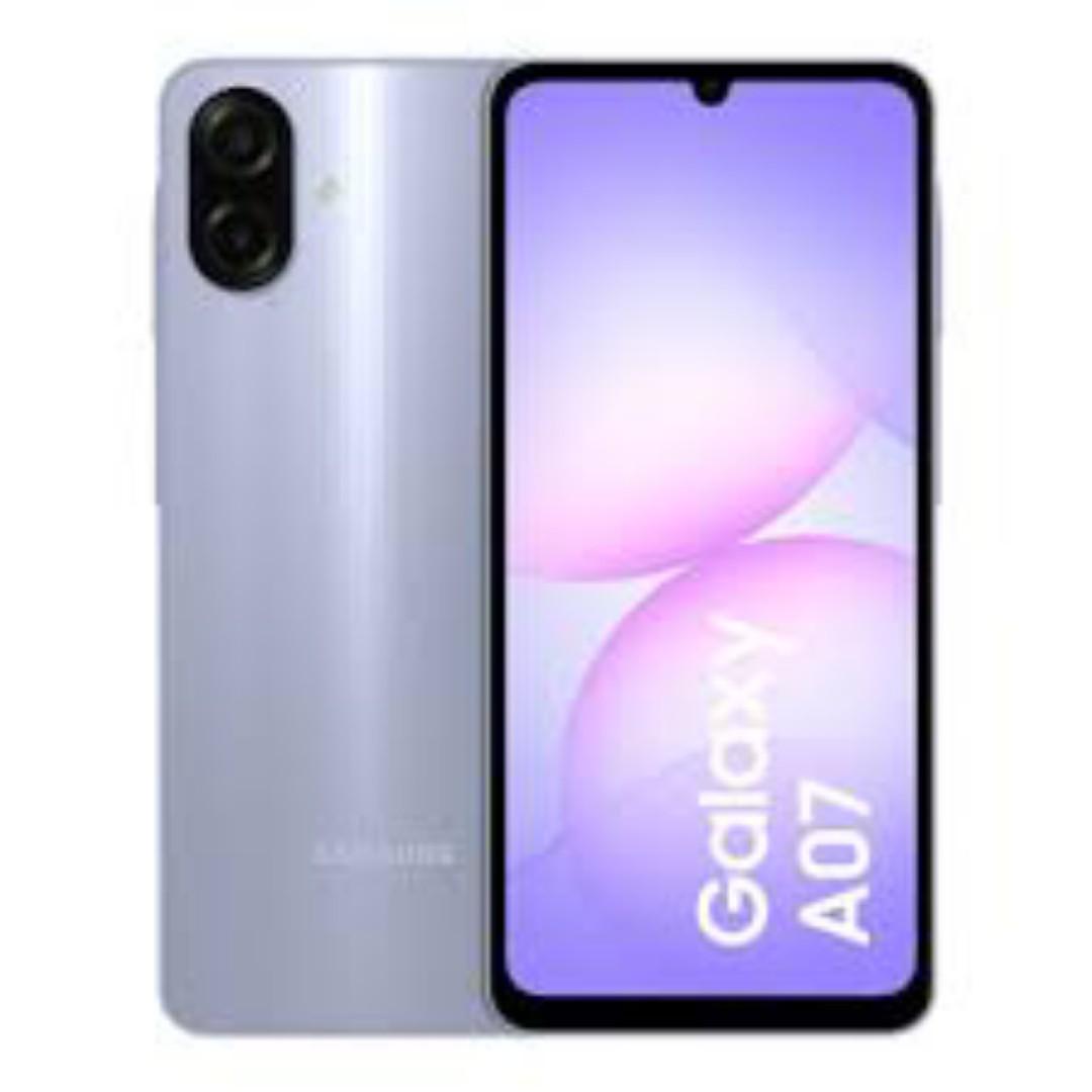 Samsung Galaxy A07 6.7" PLS LCD Screen, 4GB RAM+128GB ROM, 5000mAh Battery, 50MP Rear & 8MP Front Camera, Android 15, Dual SIM, Side Fingerprint -Smartphones