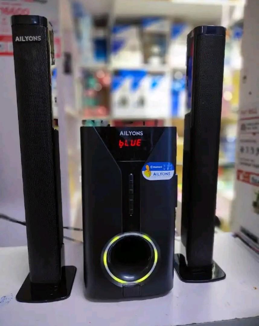 AILYONS SB502K 2.1 CH Subwoofer / Sound Bar Multimedia Speaker System, BT/USB/SD/FM