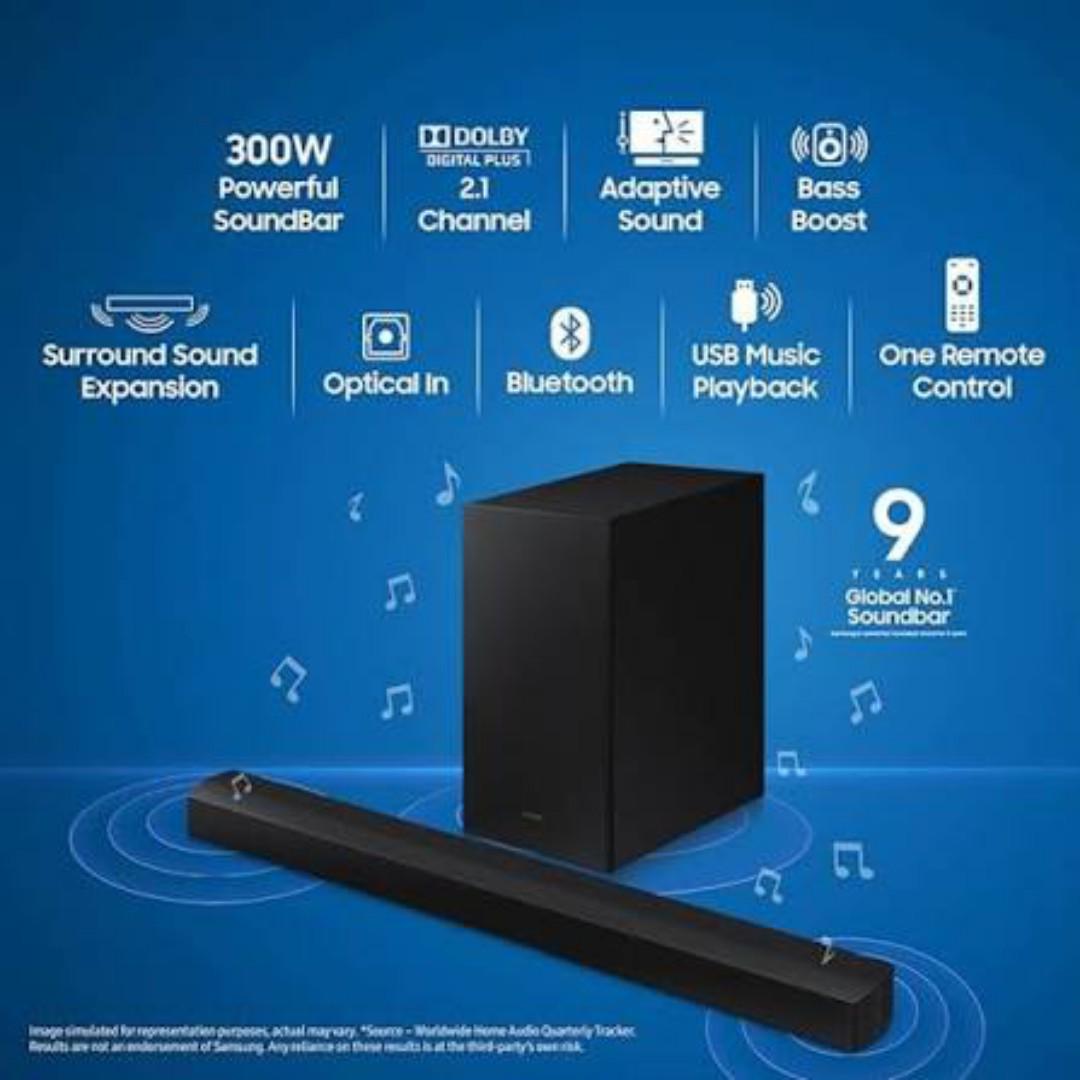 Samsung HW-C450 300W 2.1Ch Wireless Soundbar Dolby Digital 2.0-1 Year warranty