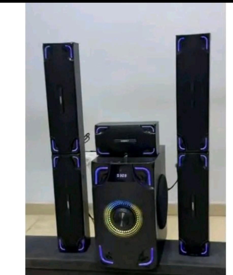 Nobel NB-2080 Tall Boy 5.1CH Home Theater System – 55,000W PMPO Bluetooth/USB/FM Multimedia Speaker System-1 year warranty