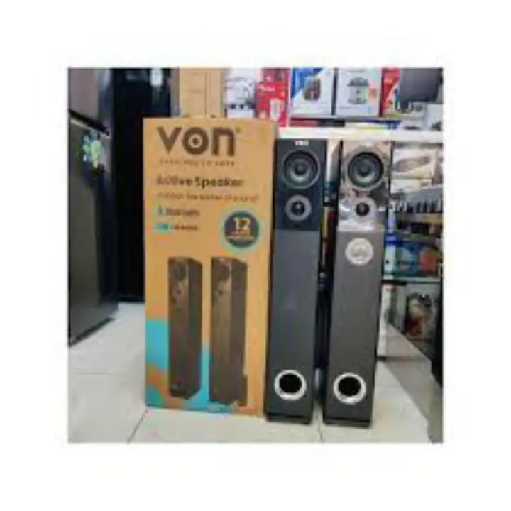 VON 2.0CH VEA2402ET Active Speaker Tall boy Subwoofer 240W RMS-1 year warranty