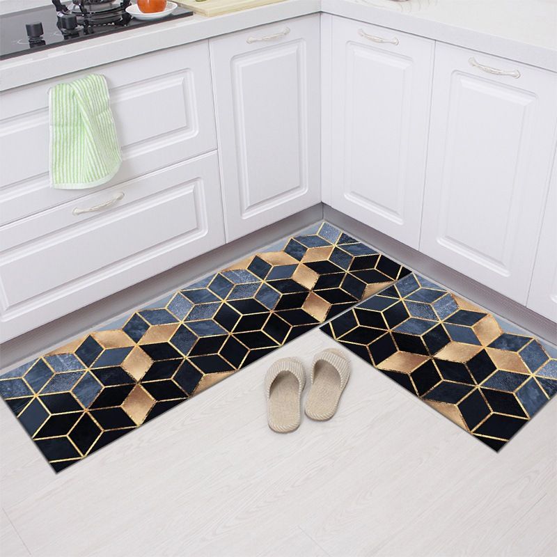 2 pieces of kitchen floor mats, long strips of absorbent and oil-absorbing anti-slip mats, carpet for dirt-resistant bathroom mats, 40cm*120cm, 40cm*60cm
