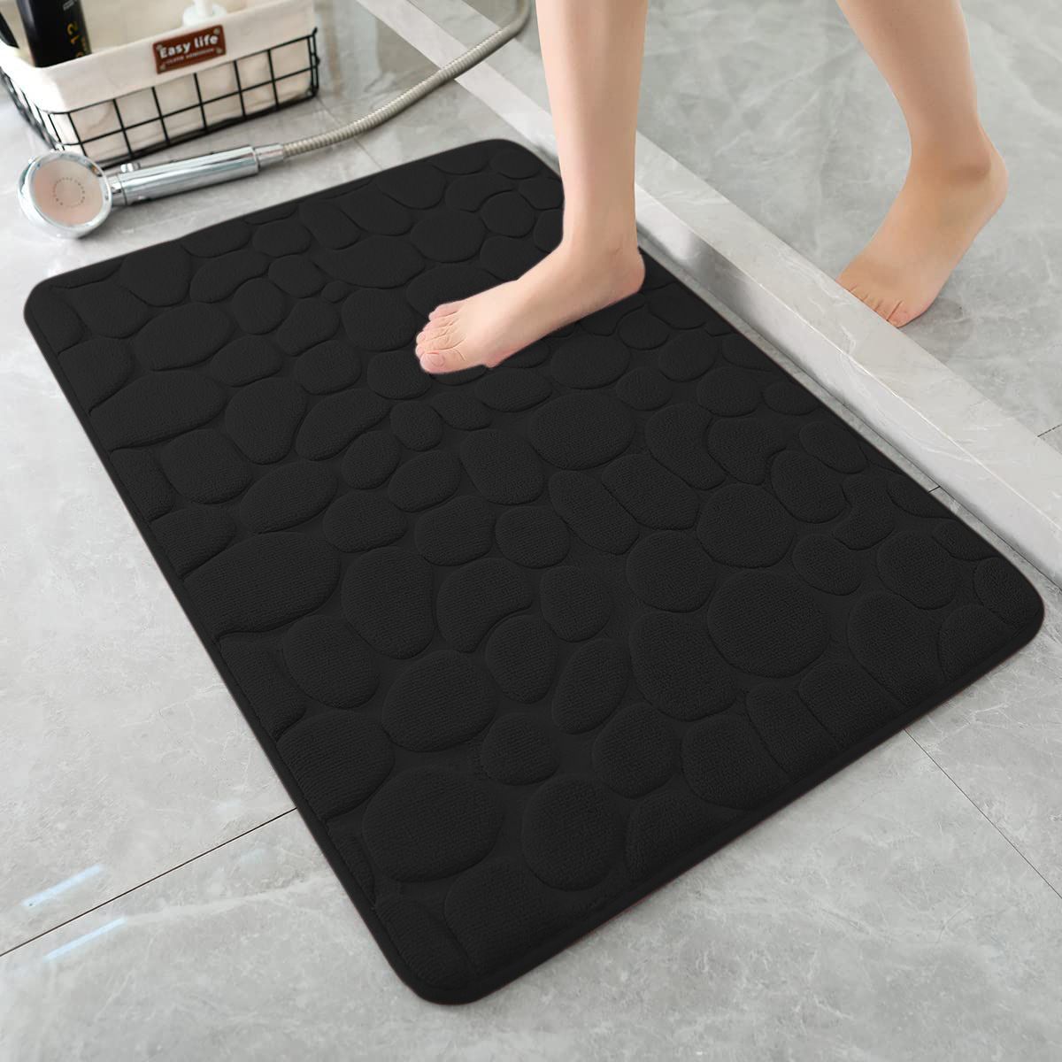 Pebbles floor mats, memory foam toilets, bathrooms, absorbent door mats, anti-slip mats, carpets