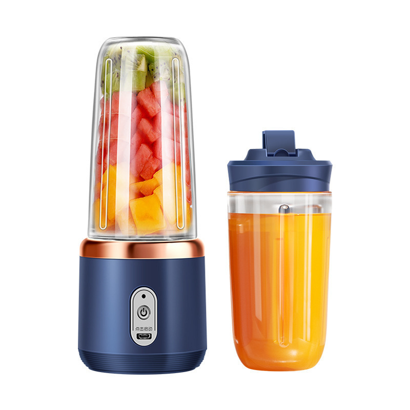 Personal Blender for Shakes & Smoothies, 400ml – 2 To-Go Portable Cups & Lids, Easy Clean, High-Speed Mixer for Juices, Kitchen, Baby Food – Powerful Motor, Safe Double Tap