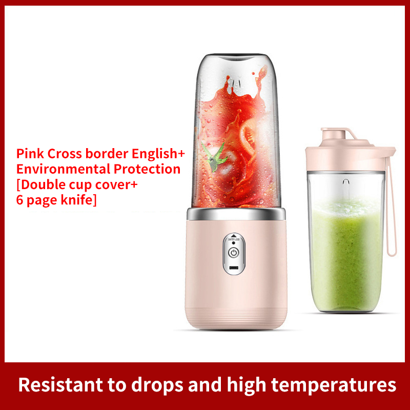 Personal Blender for Shakes & Smoothies, 400ml – 2 To-Go Portable Cups & Lids, Easy Clean, High-Speed Mixer for Juices, Kitchen, Baby Food – Powerful Motor, Safe Double Tap